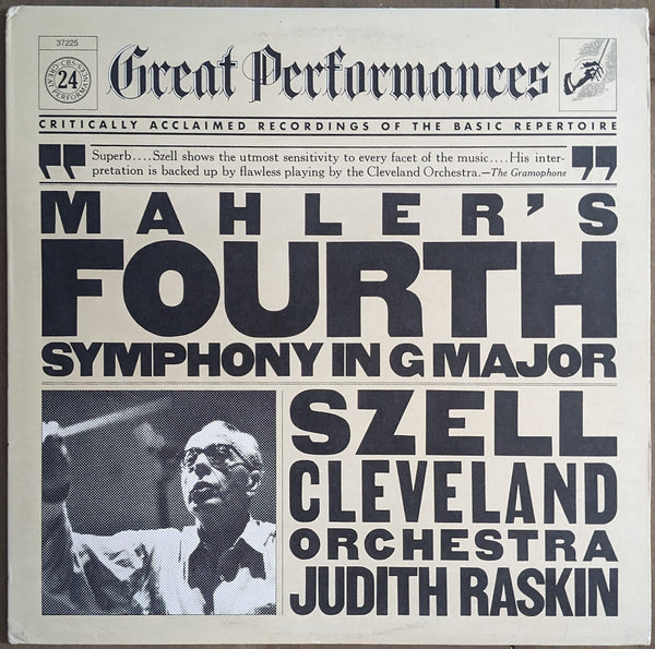 Mahler / Szell / Cleveland Orchestra / Judith Raskin ‎| Mahler's Fourth Symphony In G Major