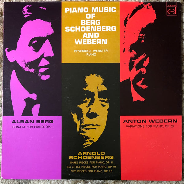 Alban Berg / Arnold Schoenberg / Anton Webern / Beveridge Webster ‎| Piano Music Of Berg, Schoenberg And Webern